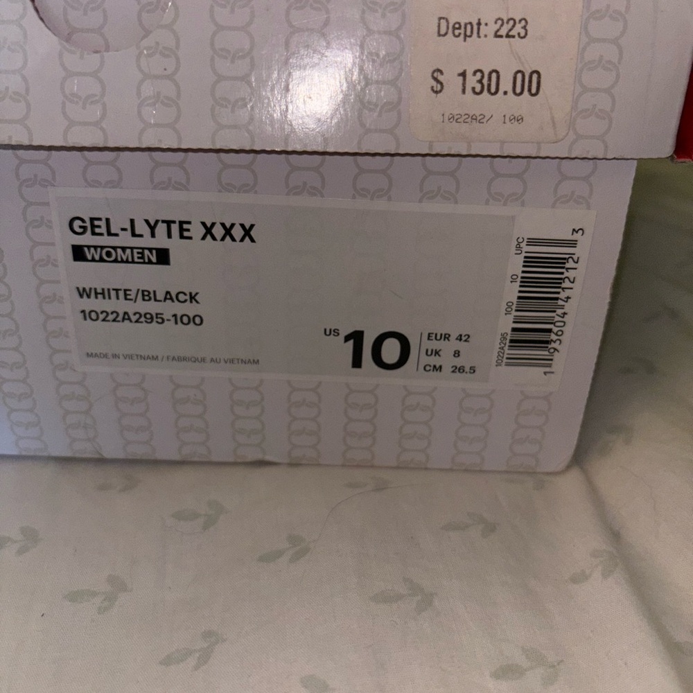 ASICS Gel-Lyte XXX White and Black Women's Shoes